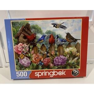 Super Fun Floral & Birds 500 Piece Puzzle